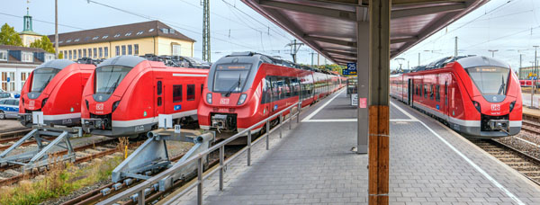 Ansbach, Gleis 23 bis 25 und 1 am 8.10.2020.