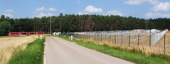 Solarpark Ziegendorf am 23.7.21